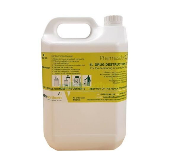 Pharmasafe™ Controlled Drug Destruction Kits - 5 litre